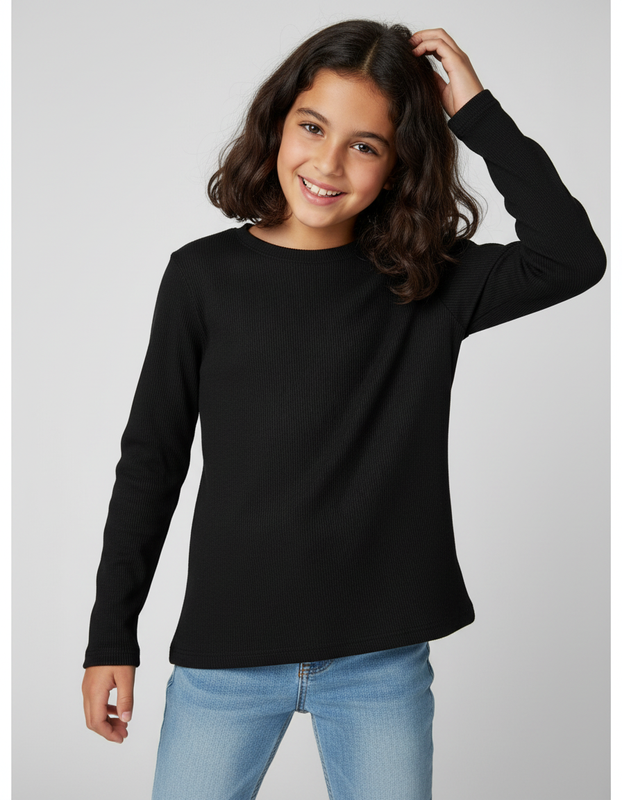 חולצה כפפה באצבע בייסיק ילדות