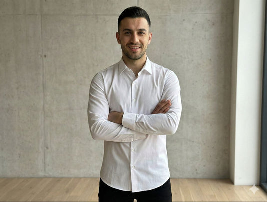 חולצה מכופתרת סלים פיט צווארון רגיל