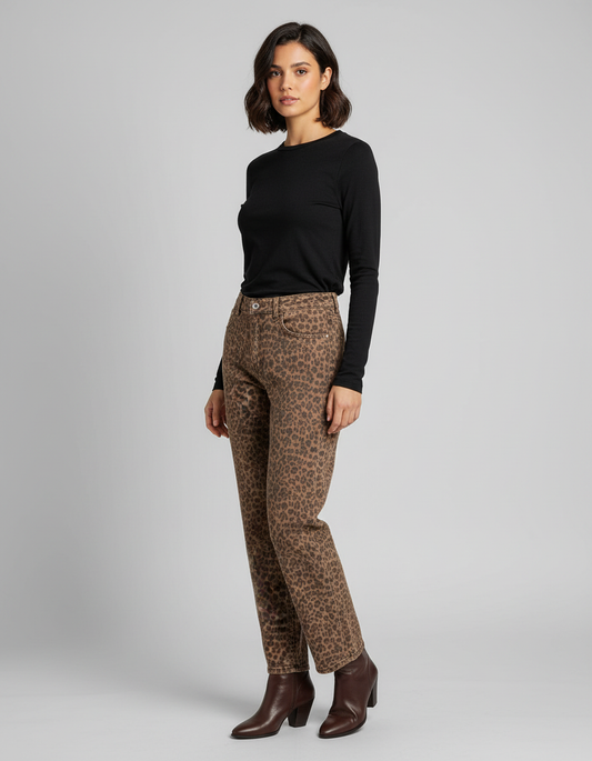 ג'ינס מנומר בז'