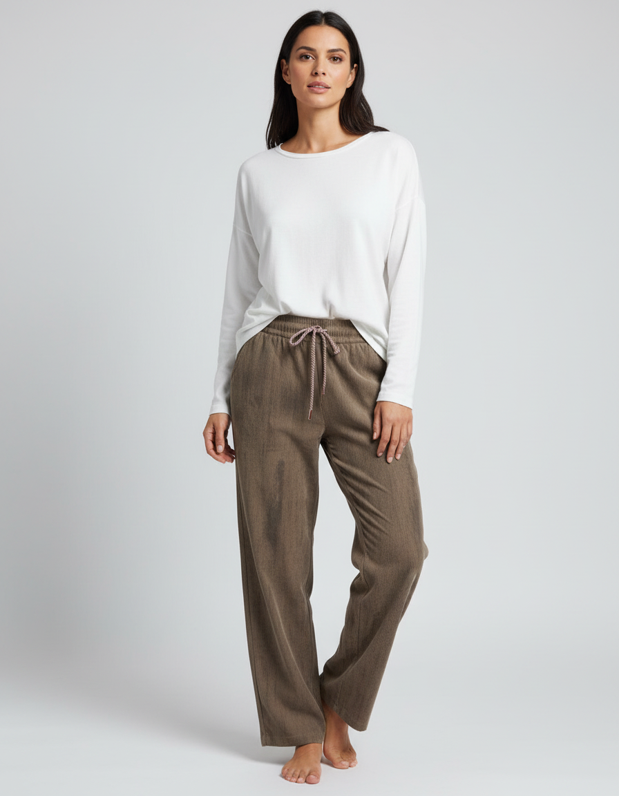 מכנס קז'ואל גומי שרוך