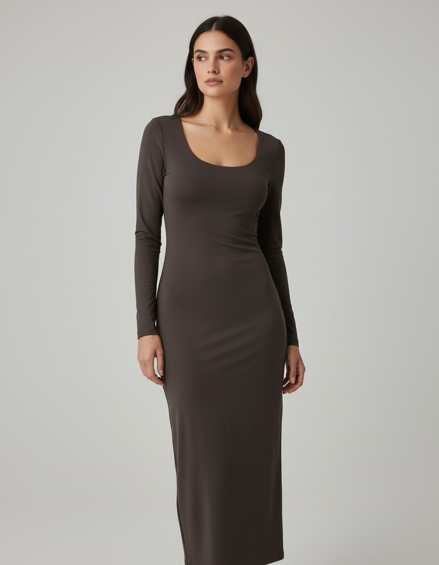 שמלה מקסי ניאון