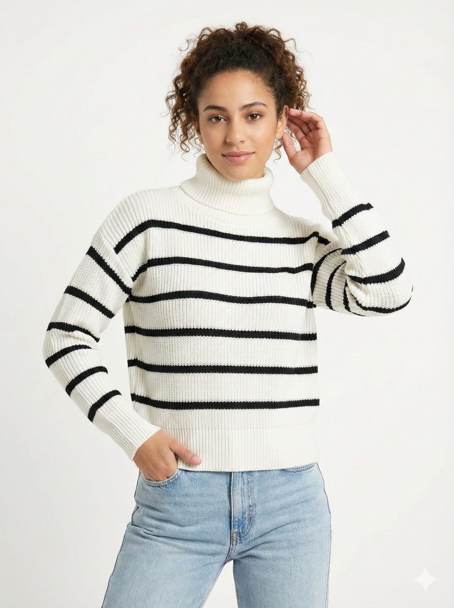 חולצת פסים אופנתית לאישה