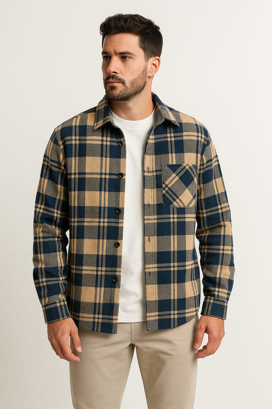 חולצת גבר משבצות