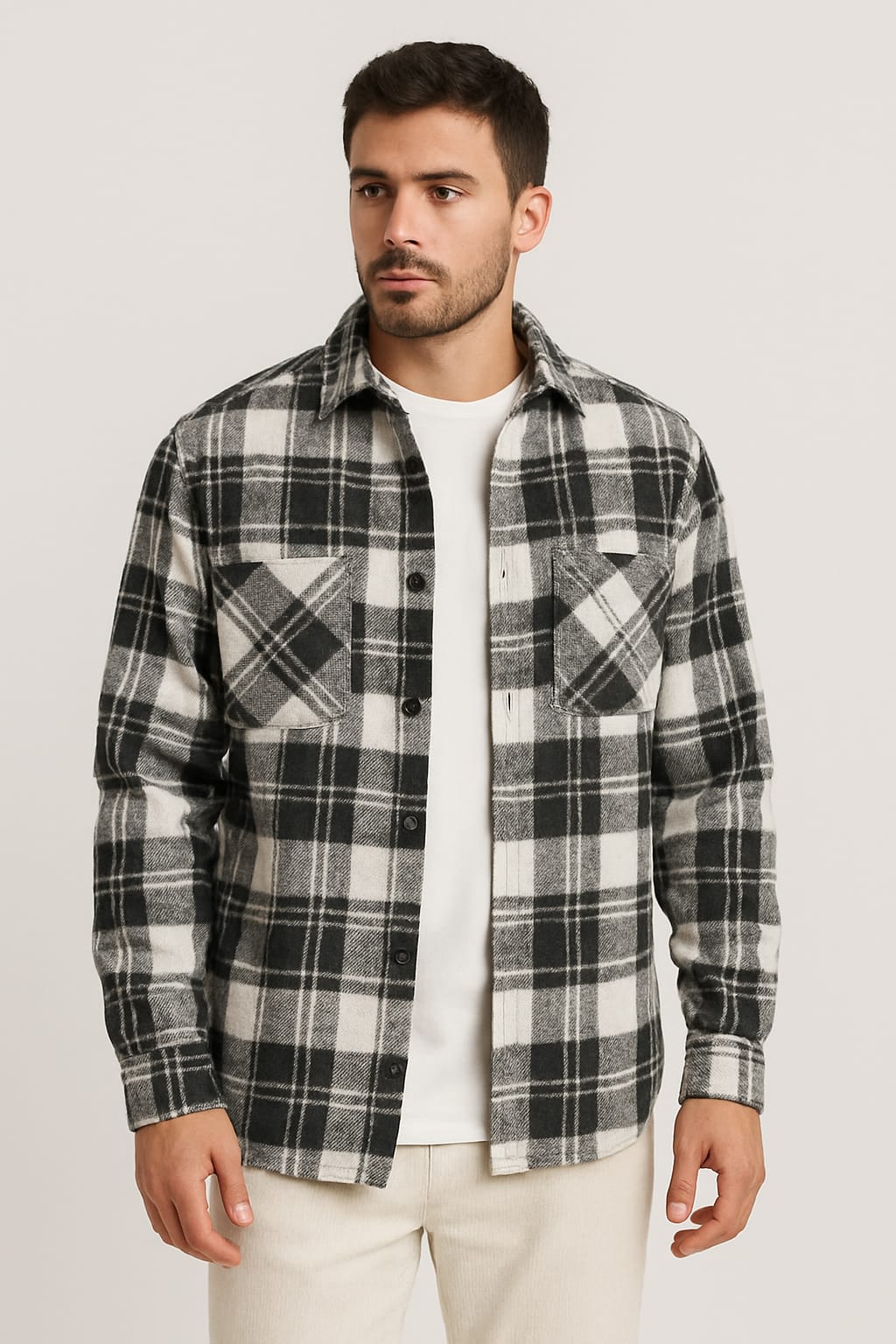 חולצת גבר משבצות