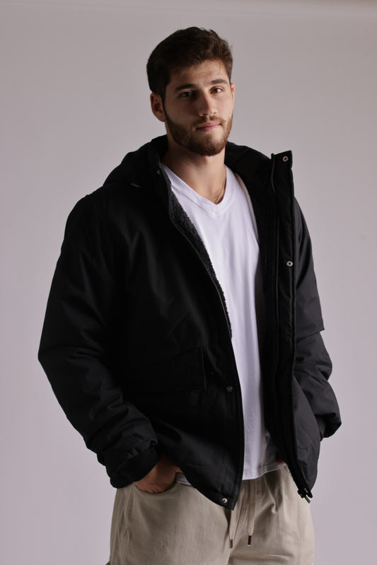 מעיל פוך פרווה