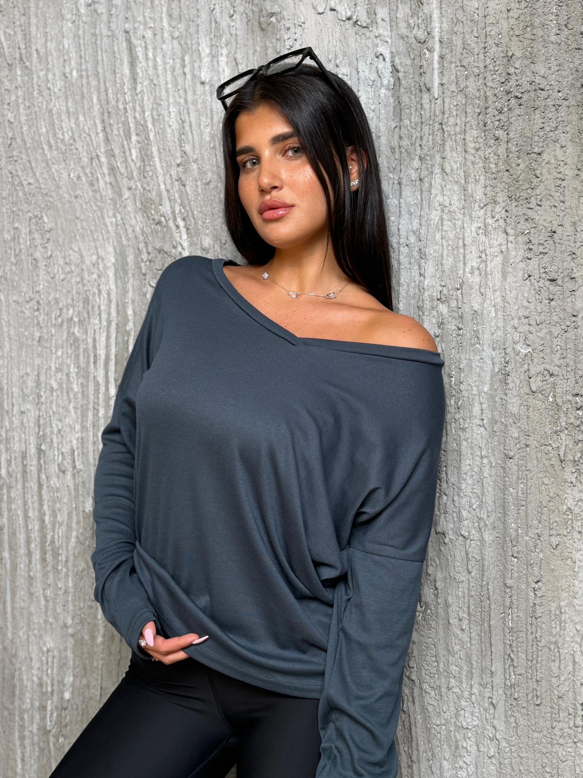 חולצת כפפה בד נשפך