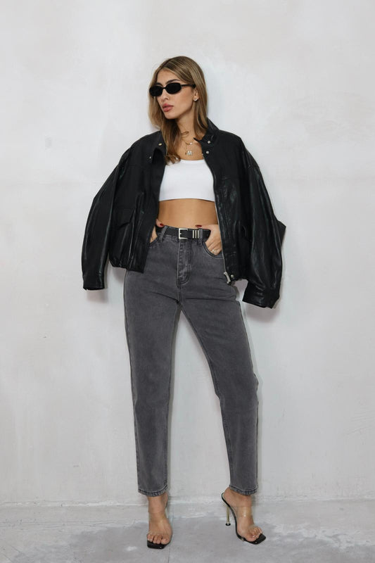 ג'ינס גזרה ישרה וינטג