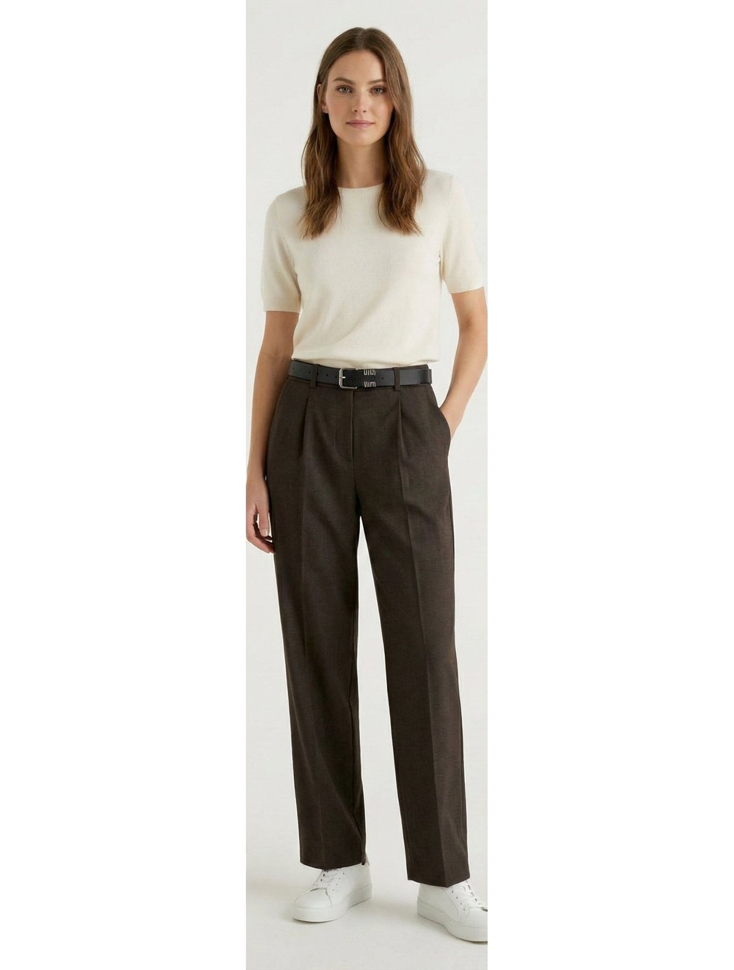 מכנס אלגנט עם חגורה