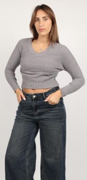 חולצת סריג וי