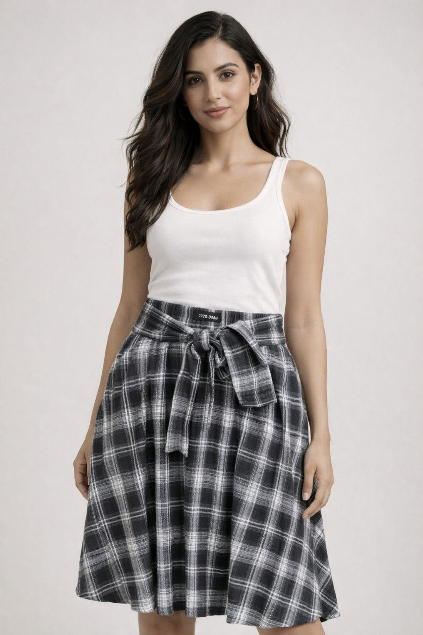 חצאית משובץ