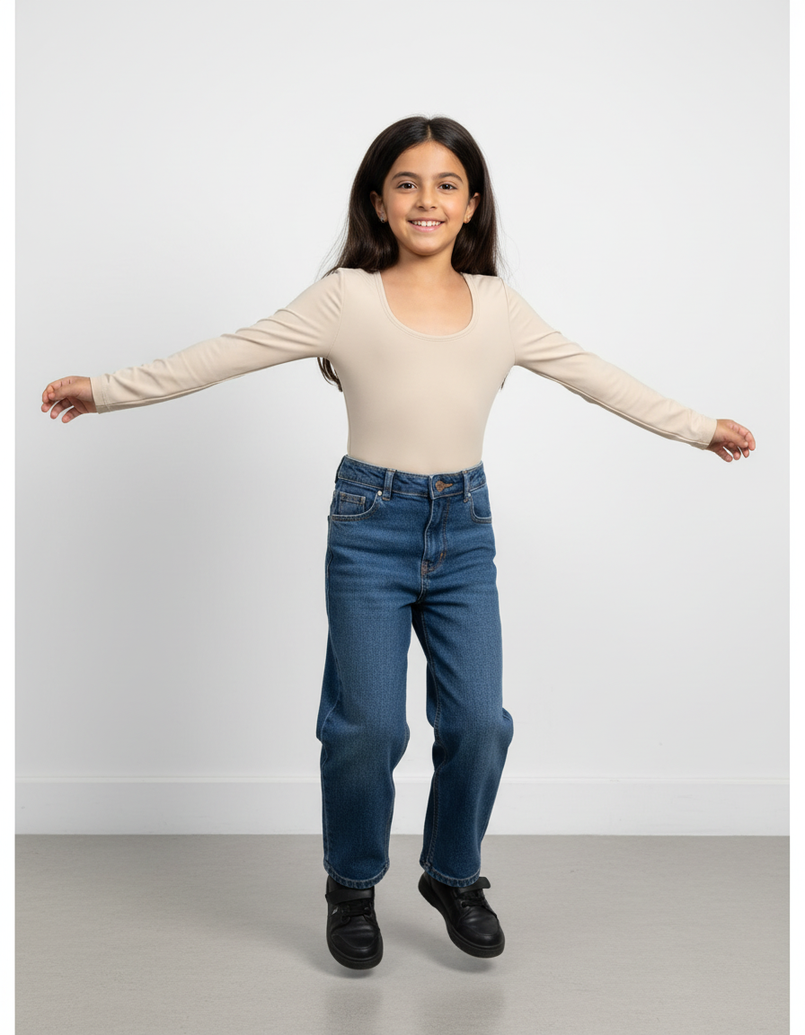 בגד גוף ילדות (מושלם לחוגים)