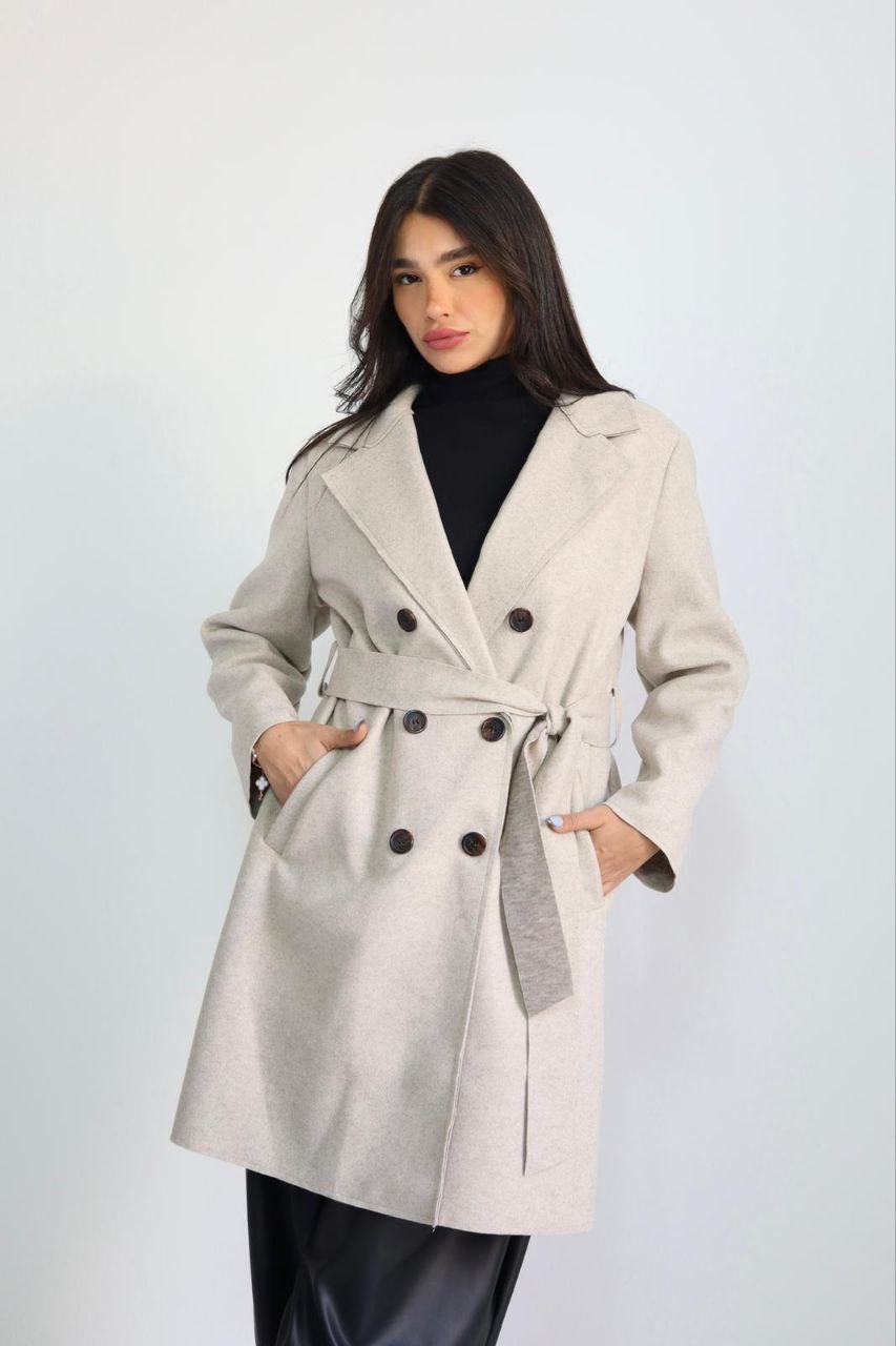 מעיל טרנץ צמר