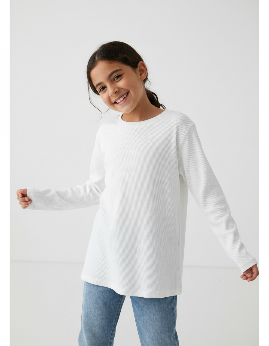 חולצה כפפה באצבע בייסיק ילדות