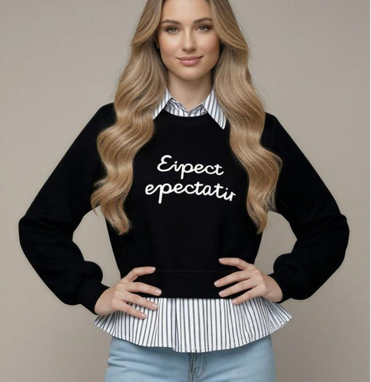 סווטשירט לוק שכבות