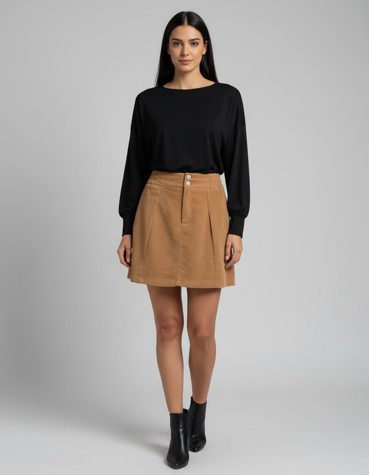 חצאית מיני קורדרוי
