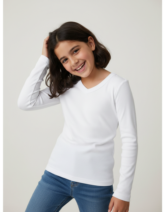 בייסיק כפפה  וי בנות