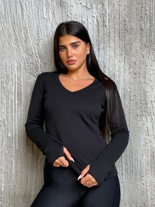 בייסיק כפפה וי ארוך