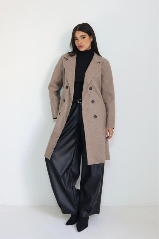 מעיל טרנץ צמר