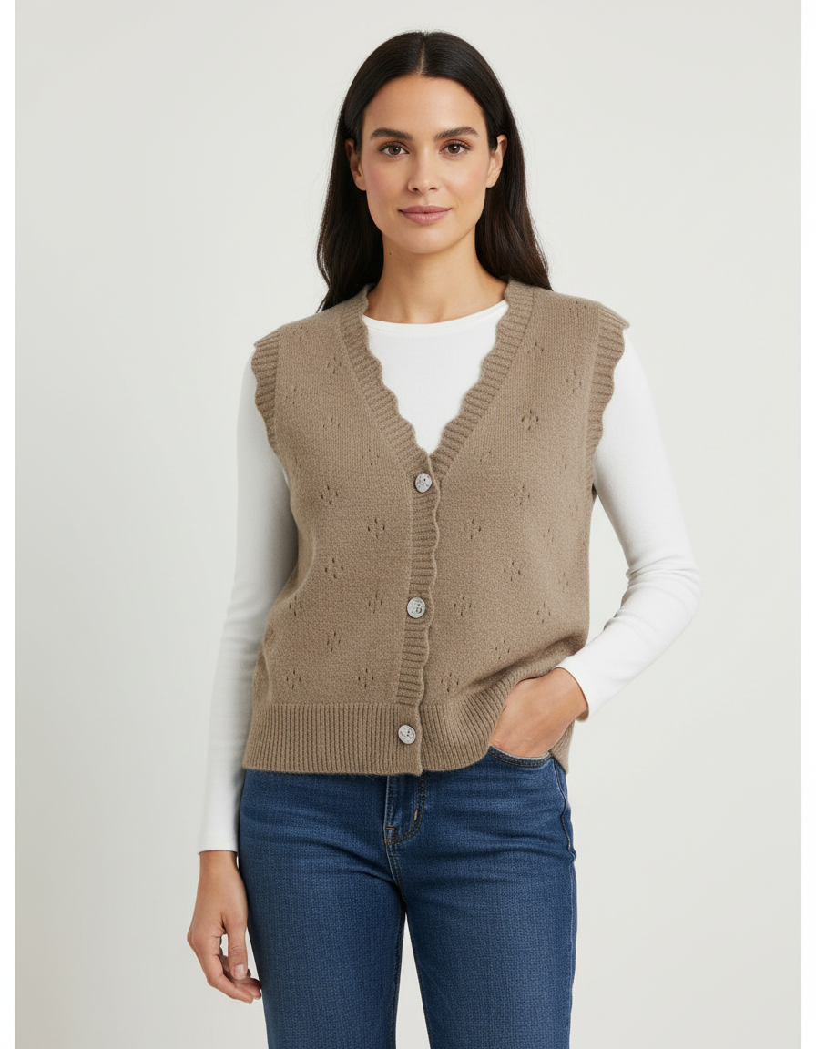 ווסט סריג כפתורים