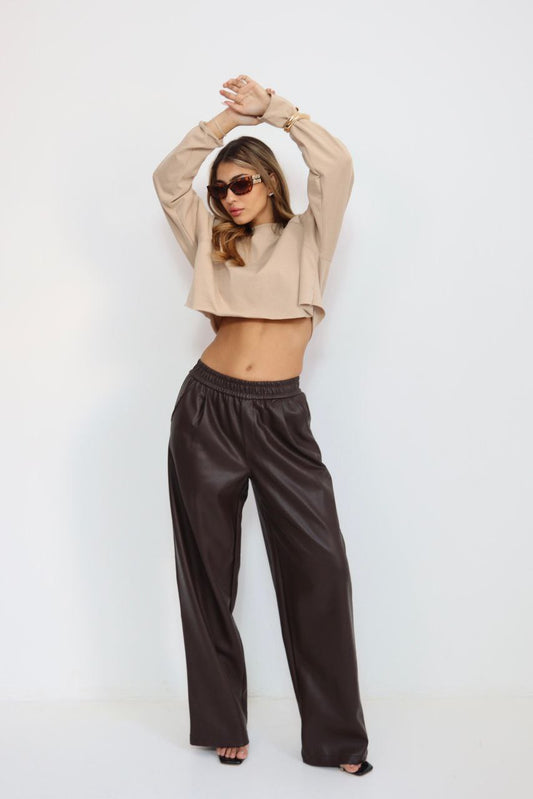 מכנס דמוי עור