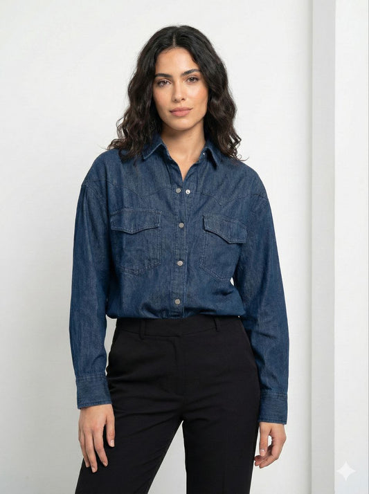 חולצת ג'ינס אובר סייז