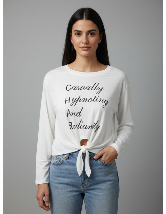 חולצה מעבר קשירה