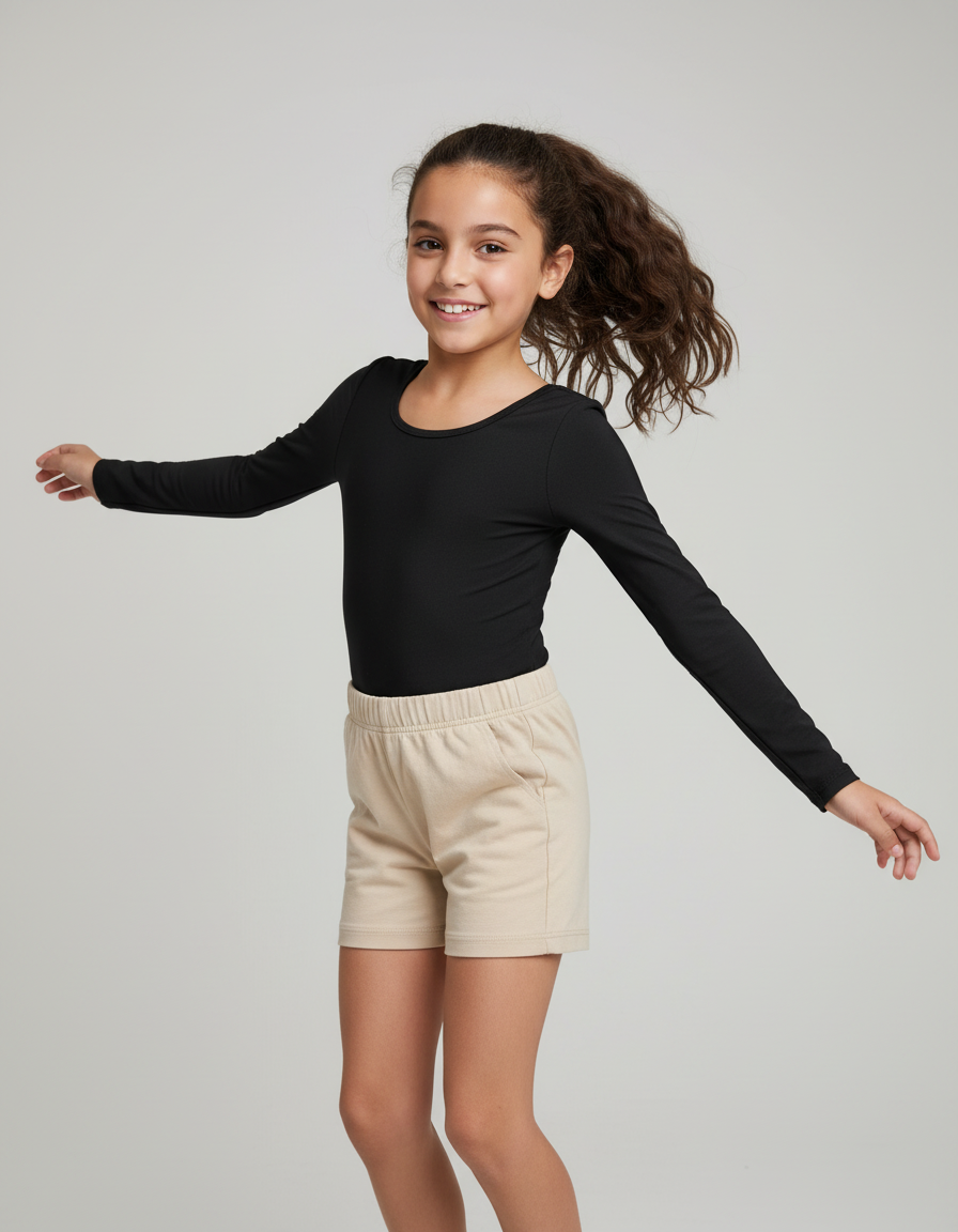 בגד גוף ילדות (מושלם לחוגים)