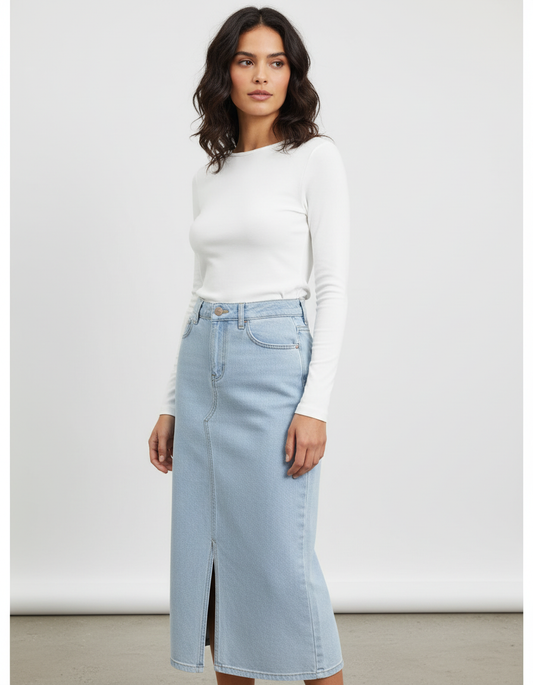 חצאית גינס מקסי