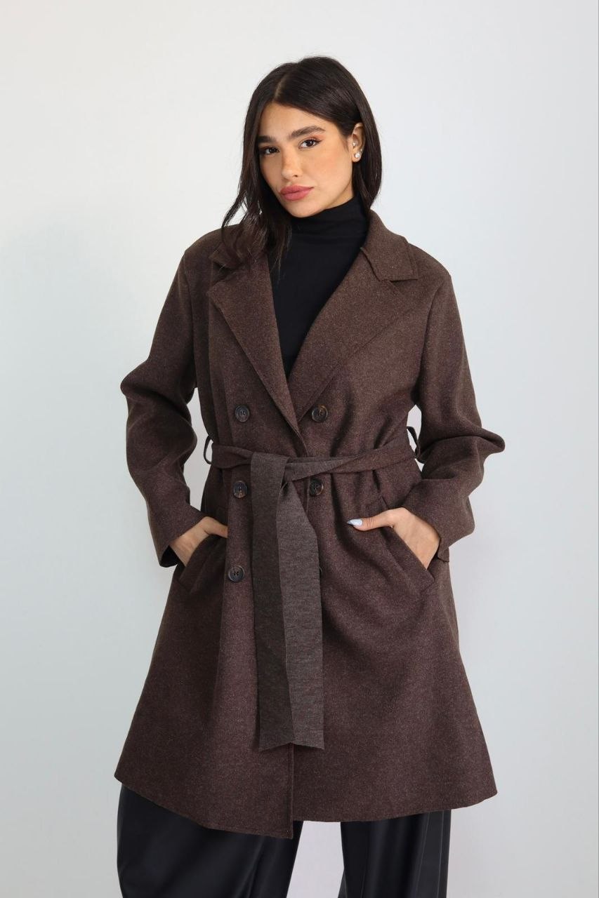 מעיל טרנץ צמר