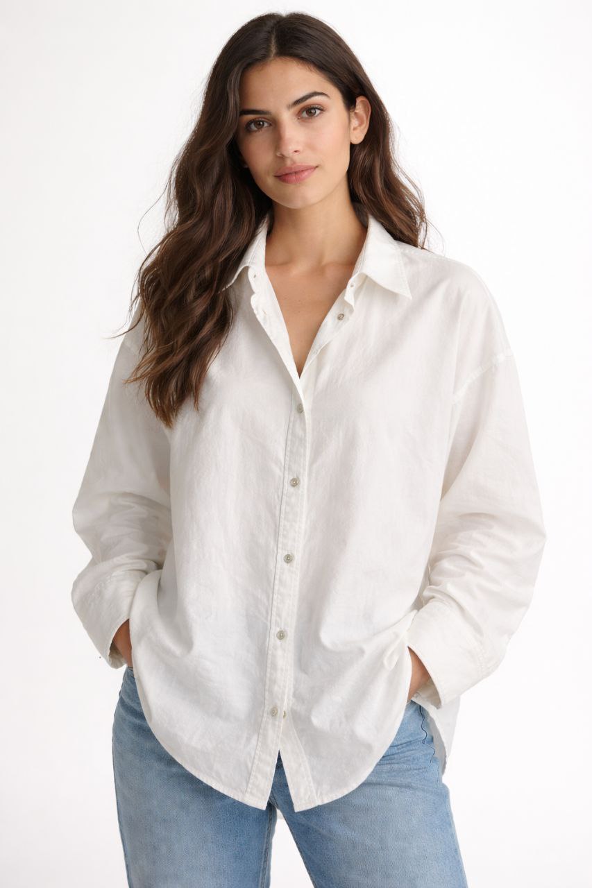 חולצת כפתורים תיק תק אובר סייז