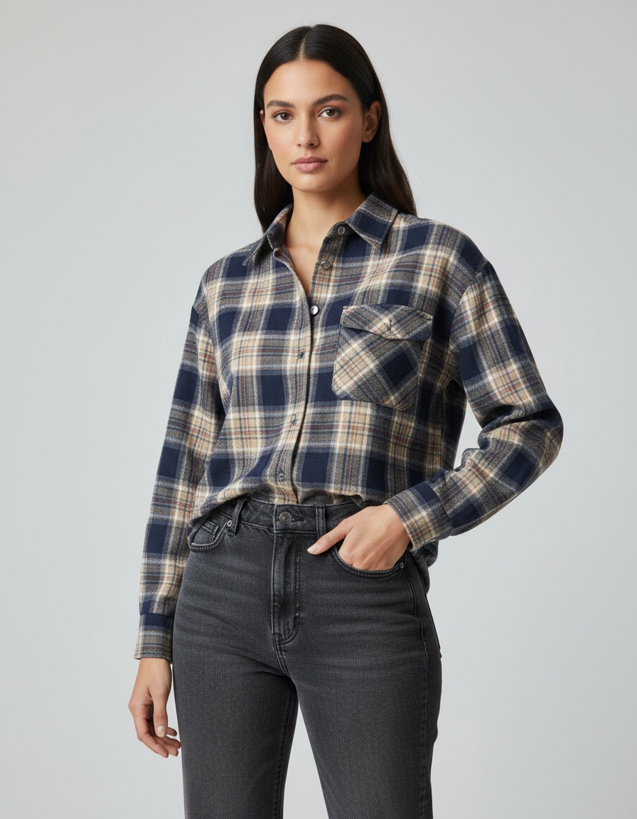 מכופתרת משובץ (מעבר)