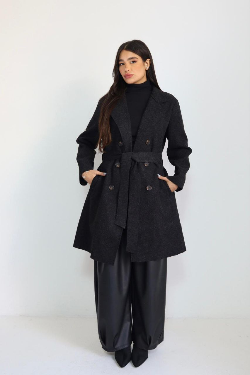 מעיל טרנץ צמר