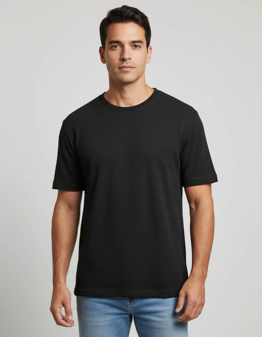 חולצה וופל סריג אובר סייז 2026